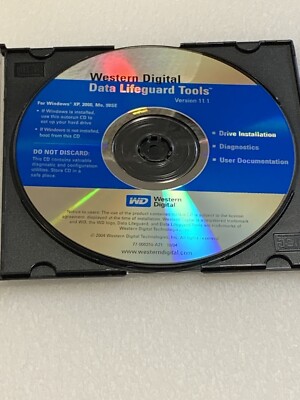 WD WESTERN DIGITAL DATA LIFEGUARD TOOLS Version 11.1 CD