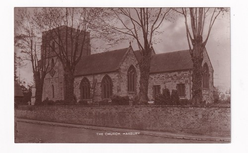 Echt Foto Postkarte Die Kirche, Harbury (Warwickshire)