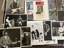Eric Clapton Ephemera Lot Of 20 Original Photos, Glossy Promo Photos And Ads.