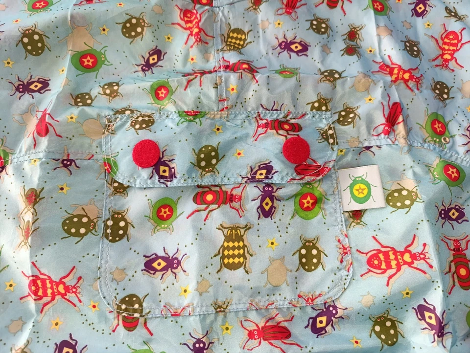 Chaqueta Oilily Niños Niñas Azul Multicolor Bichos Lluvia Anorak Talla 128 (8 Años) Foto 3 de 4