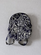 Vera Bradley "Mini" Backpack - Twirly Bird Pattern - Navy and Cream