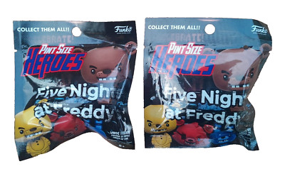 SET 2x FUNKO FIVE NIGHTS AT FREDDY'S PINT GRÖSSE HELDENFIGUREN BRANDNEU & VERSIEGELT