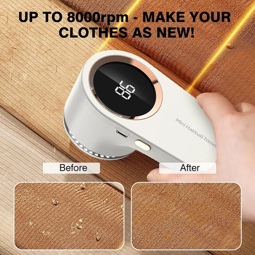 Rechargeable Electric Clothes Lint Pill Fluff Remover Fabric Sweater Fuzz Shaver - Picture 13 of 30