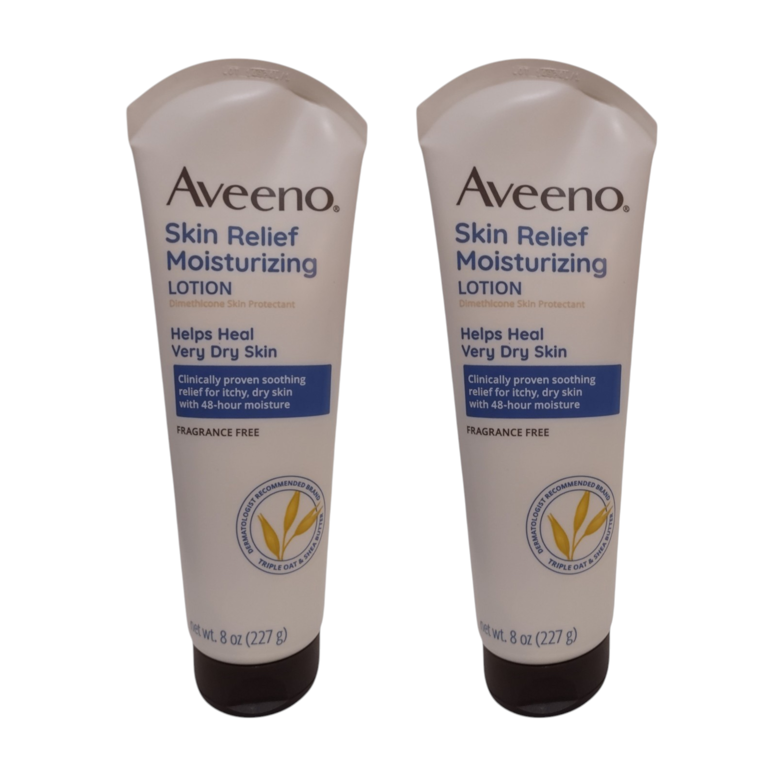 Aveeno Skin Relief Moisturizing Lotion for Very Dry Skin 8 OZ (lot of 2)