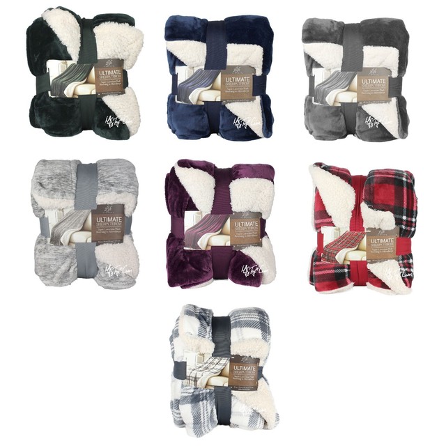 2018 Life Comfort WARM ULTRA SOFT Ultimate SHERPA THROW BLANKET