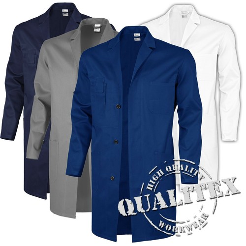 QUALITEX Berufsmantel Arbeitskittel Kittel Laborkittel Schutzmantel Baumwolle  - Bild 1 von 9