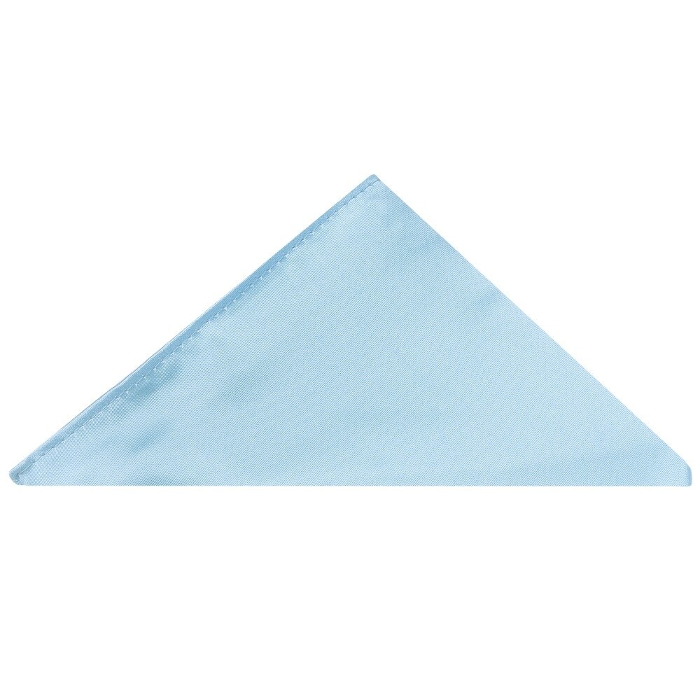 Plain Sky Blue Pocket Square Wedding Christening Formal Prom Hanky Handkerchief