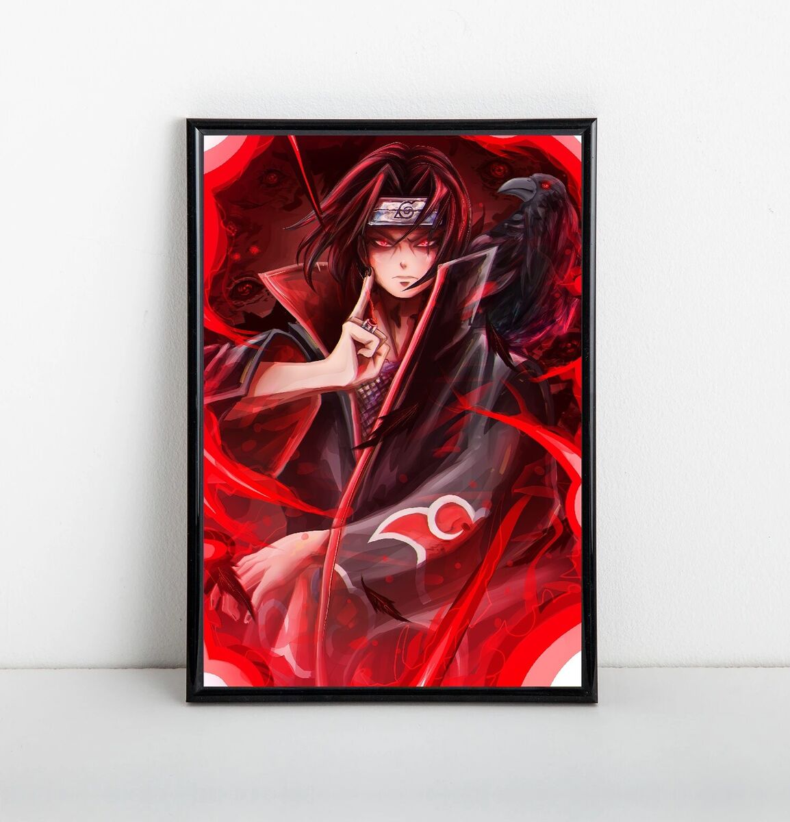 Itachi Uchiha Framed Poster Original Art Anime Naruto