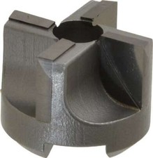 Made in USA 4 Flutes, 1-1/8" Diam, 3/8" Pilot Hole Diam, Carbide-Tipped Rever...