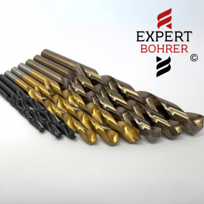 HSS Spiral Metallbohrer Edelstahlbohrer Cobaltbohrer DIN338  Tin/Co5/R  1-13 mm