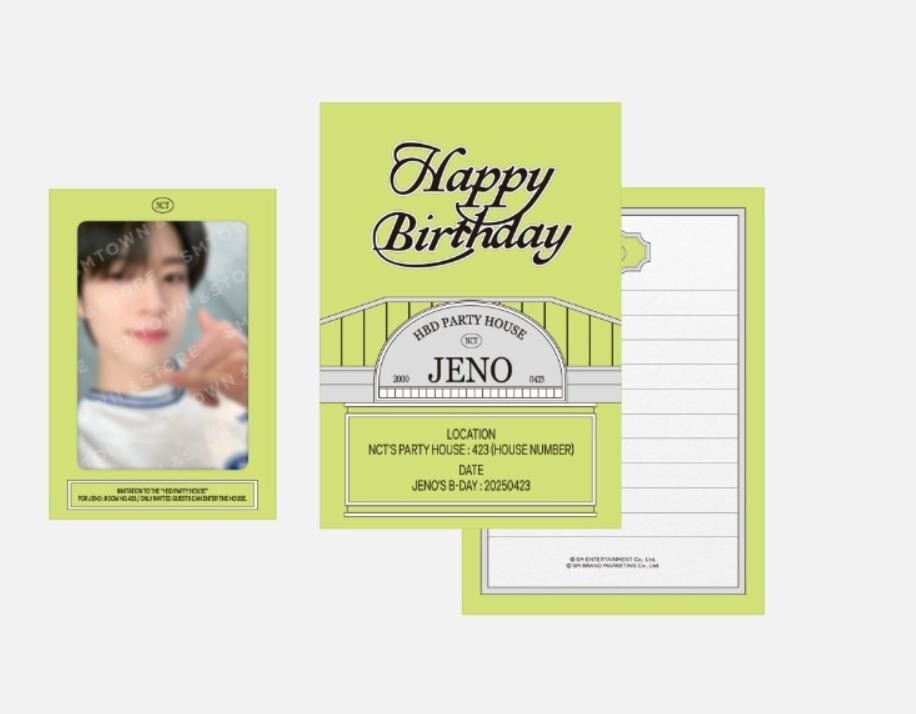 THE HBD PARTY HOUSE FOR JENO NCT DREAM OFFICIAL 2025 ARTIST