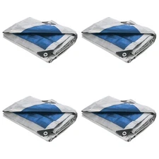 4 Lonas 6 X 8 Para Cubrir El Sol Y La Lluvia Fiestas Patio Playa Toldos Carpas