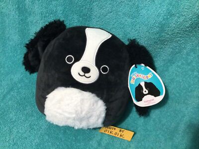 8” Nathaniel Dog Border Collie Cocker Spaniel Squishmallow Plush