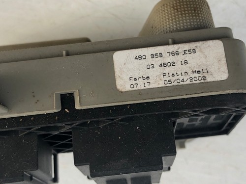 2000 - 2005 Audi AllRoad A6 Passenger Seat Control Switch Unit 4B0 959 766 OEM ! - Picture 3 of 4