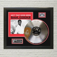 Sam Cooke - A Change Is Gonna Come etched limited edition silver framed display 