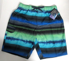 KANU Surf Men's NOVA Navy/Green Swim Trunks Board Shorts Size XL