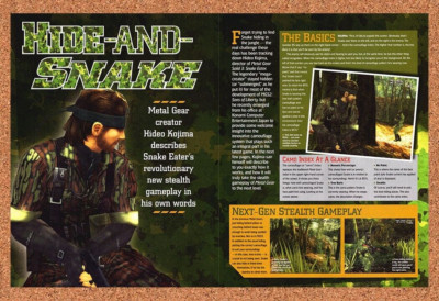 Metal Gear Solid 3 Snake Eater PS2 Original 2003 Ad - Video Game Review Promo