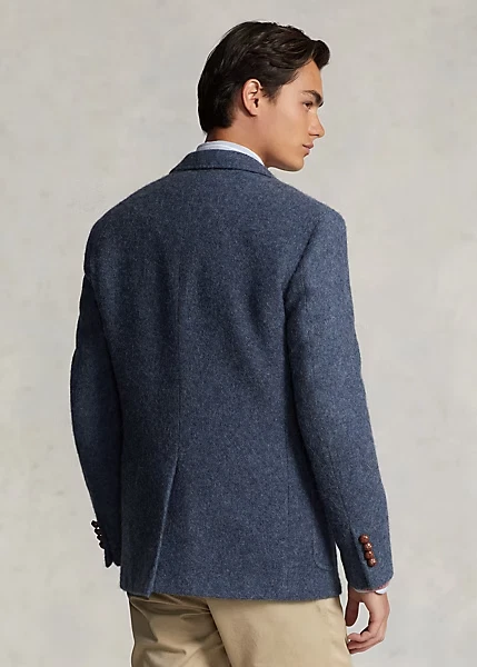 Abrigo Blazer Deportivo Polo Ralph Lauren Azul Lana Cepillada RARO Para Hombre Talla 42L $998 Foto 4 de 4