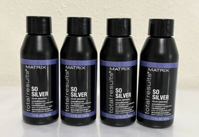 4 x  Matrix  So Silver  Conditioner Total Results 1.7 oz Travel Size