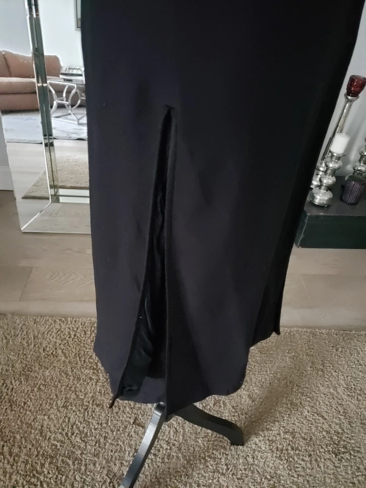 ELLEN TRACY 80s Skirt With Long Sleeve Button Up Dress Coat/shirt Sz 10 — 第 3/4 张图片