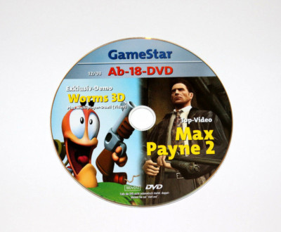 2003 Gamestar DVD Demo Worms 3D Video Max Payne 2 Top-Video