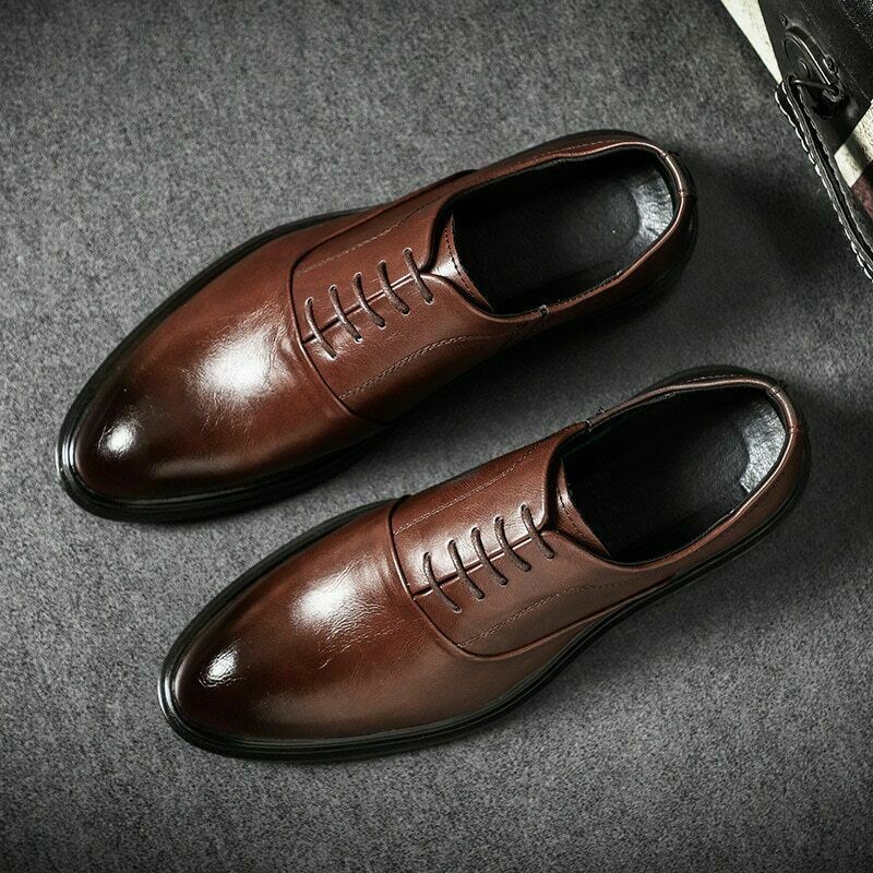 Mens Formal Shoes Genuine Leather 