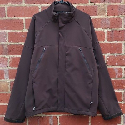 KATHMANDU Softshell Weatherproof Mens Brown Zip Ski Snow Casual Jacket - Size XL