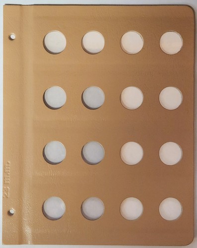 Dansco Album Blank 23mm Page [16 Ports] [Mexico 1/4 oz Silver Libertad, etc.]