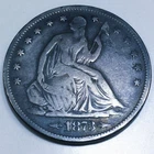 1873-S Seated Liberty Half Dollar Beautiful Coin Rare Date