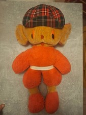 Stofftier  ca. 48 cm Orange Braun DDR Kuscheltier Plüsch Ostalgie