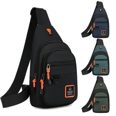 Bandolera De Viaje Para Hombre Bolsa De Pecho Oficina Casual Mochila Impermeable