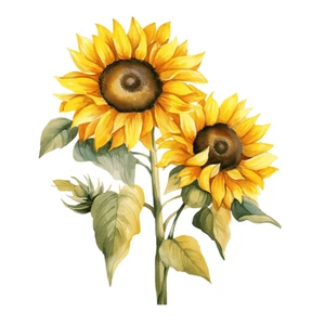 Farm Sunflower Self Adhesive Vinyl Sticker