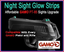 Affordable Night Sights Upgrade Gamo PT-85 Air Gun DIY Military Grade Glow Strip