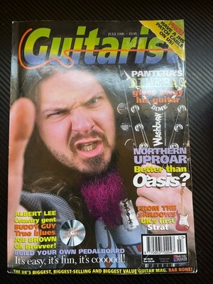 Guitarist Magazine Issue Vol 13 No 2 July 1996 Dimebag Darrell Pantera