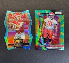 2016 Select Alex Smith Blue #d /125 Prizm Derrick Nnadi RC Green Hyper #d /275