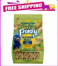 Pennington Feeding Frenzy Mealworm Suet Nuggets 27 oz., Wild Bird Food for Outsi