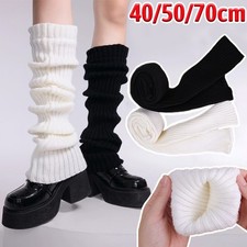 1 Pair Women Long Leg Warmers Knit Over Knee High Winter Socks Thermal For Fall