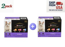 Purina Pro Plan Hairball Adult Wet Cat Food - Variety Pack, 48 CT, 144 OZ