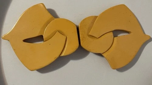 Vintage Bakelite 2 Piece Buckle Jewelry