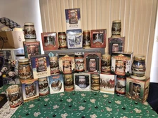 Budweiser Holiday Steins