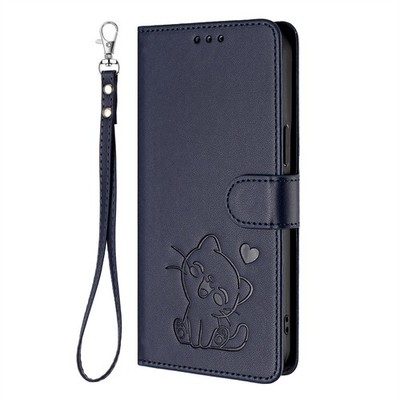 Handyhülle für Nokia G21 G400 C300 G42 G22 C22 Herz Katze geprägt Wallet Case