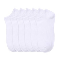 Men's Women White No Show Low Cut Quarter Sports Running Socks Size 6-8 9-11