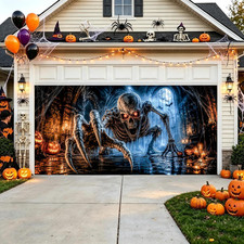 6 X 13 Ft Halloween Garage Door Cover Banner Decorations