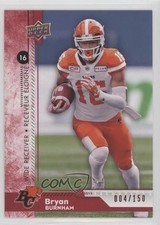 2018 Upper Deck CFL Red 4/150 Bryan Burnham #86 z6b
