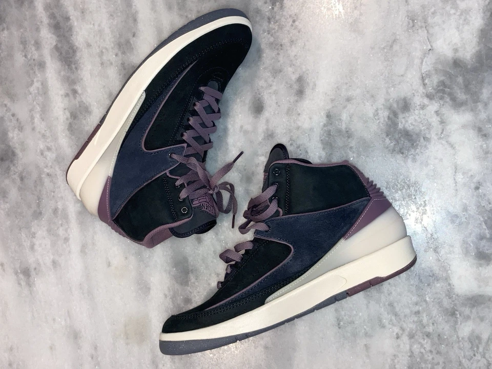 Women’s Nike Air Jordan 2 Retro Off Noir Sky K Mauve DX4400 005 Size 10.5 NEW - Image 3 of 4