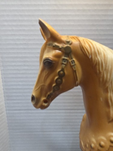 1956 Breyer Glossy Palomino Western Horse With Saddle Lamp No Shade 21” Tall - Picture 17 of 17