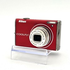 Nikon COOLPIX S640 Red 5x Optical Zoom Tested Working With Box From Japan