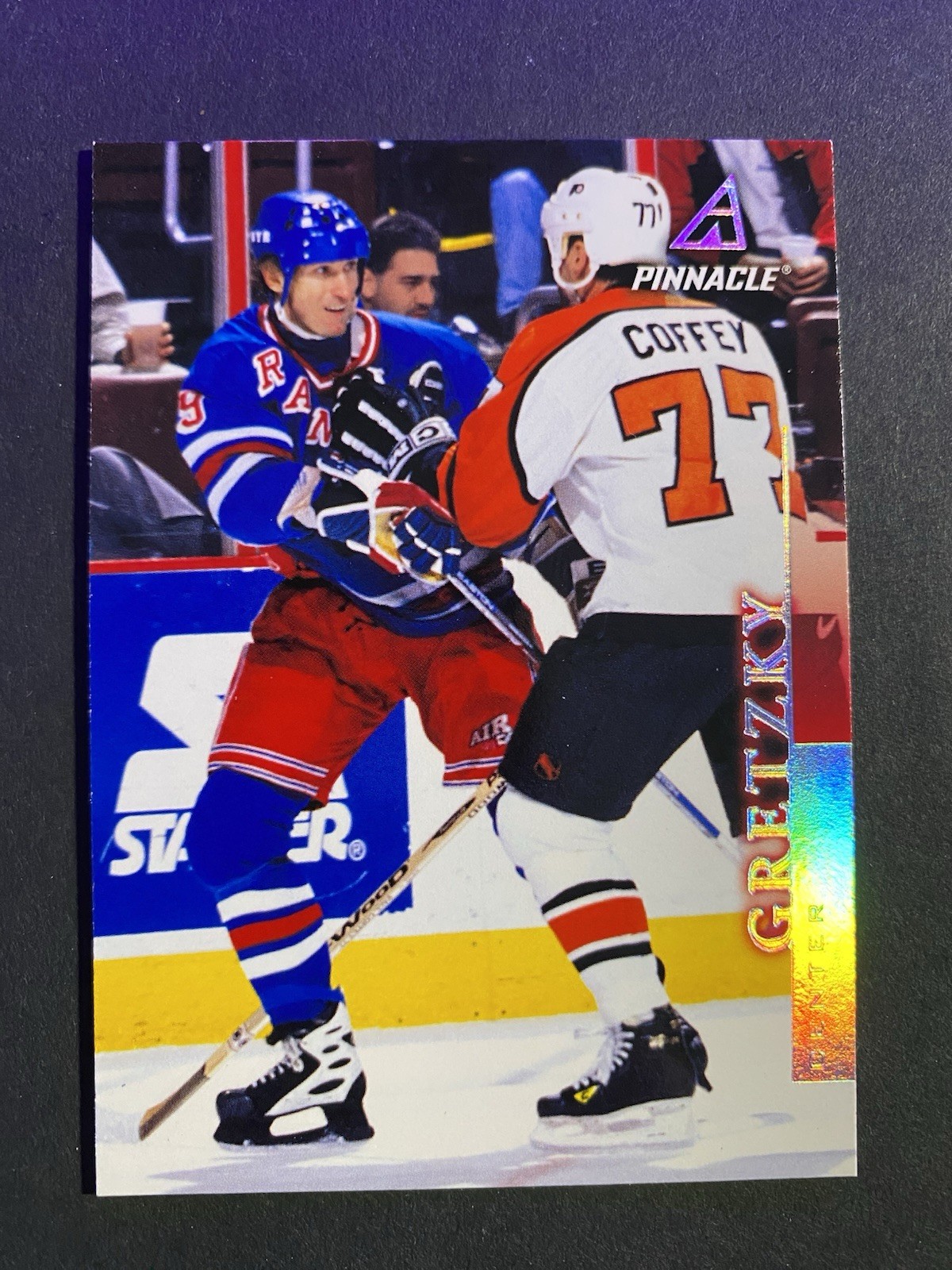 1997-98 Pinnacle Hockey Wayne Gretzky New York Rangers Card #67 (b) Hall of Fame