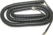 Alcatel Phone Handset Cord 4000 8000 Series OmniPCX Curly Urban Gray Long 25Ft