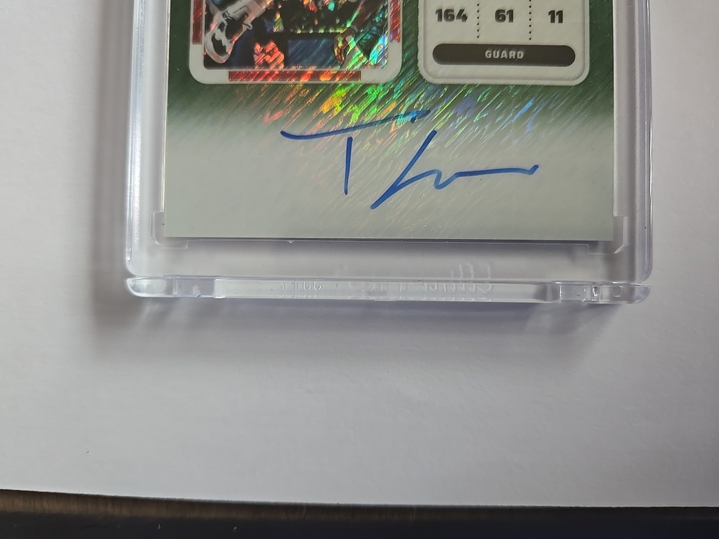 Trae Young Green Shimmer Auto #'d 1 Of 1. Black Box 2024. Panini Contenders 1/1 view 4